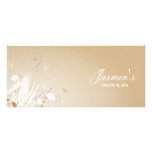 Carte grunge florale de support double carte personnalisée