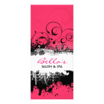 Carte grunge florale de support motif pour double carte