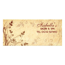 Carte grunge florale de support carte double customisable