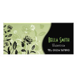 Carte grunge florale de support cartes doubles customisables