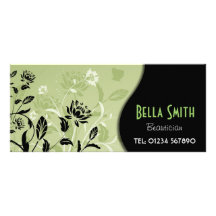 Carte grunge florale de support cartes doubles customisables