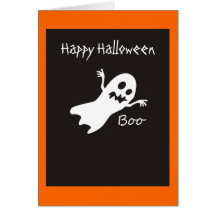 Carte heureuse de fantôme de Halloween