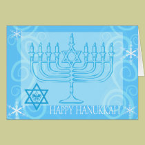 Carte heureuse de Hanoukka cartes