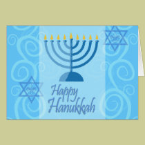 Carte heureuse de Hanoukka cartes