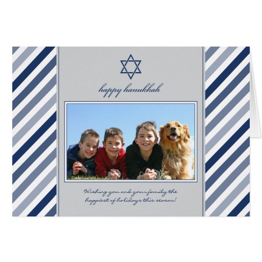 Carte heureuse de vacances de famille de ruban de 