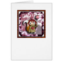 Carte heureuse vierge de B-jour d'Elle