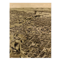 Carte imagée vintage de Fort Worth TX (1891) Carte Postale