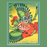 Carte indoue bleue d'art de Dieu de Vishnu cartes postales
