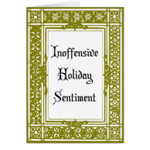 Carte inoffensive de sentiment de vacances