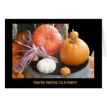 Carte, invitation de partie de Halloween # 1