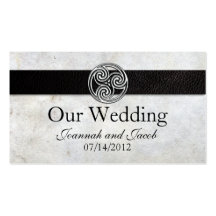 Carte irlandaise celtique de site Web de mariage d Modèles De Cartes De Visite