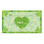 Carte irlandaise d'endroit de mariage du jour de S Modèles De Cartes De Visite