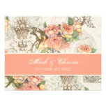 Carte l'épousant élégante des roses RSVP de n de F Invitation Personnalisable