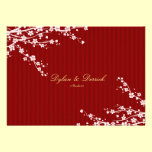 Carte l'épousant orientale rouge d'invitation de S invitations