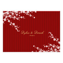 Carte l'épousant orientale rouge d'invitation de S