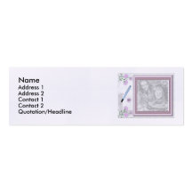 Carte maigre de profil de cadre de photo modèles de cartes de visite