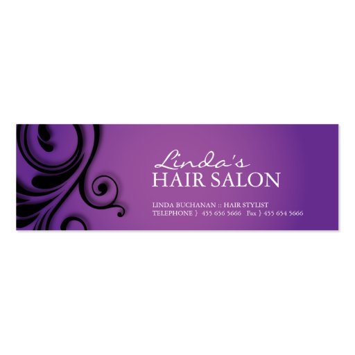 CARTE MAIGRE DE RENDEZ-VOUS DE SALON DE COIFFURE MODÈLES DE CARTES DE VISITE