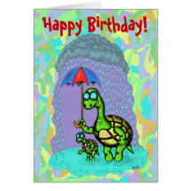 Carte mignonne drôle de joyeux anniversaire de tor
