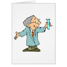 Carte mignonne pour des scientifiques