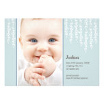 Carte moderne de faire-part de naissance de vignes