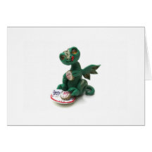 Carte mystique de dragon des biscuits de Père Noël