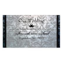 Carte noire de fantaisie de site Web de mariage da Modèles De Cartes De Visite