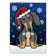 Carte noire et bronzage de Kawaii de Saluki de Noë