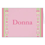 Carte nominative moderne de cercles de Donna - 369
