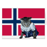 Carte norvégienne de chat "de dagen de med de Grat