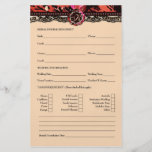 Carte nuptiale de l'information du lis 311 sauvage tract customisé