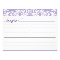 Carte nuptiale de recette de douche de damassé pou invitations