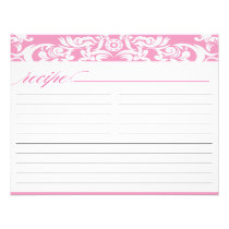 Carte nuptiale de recette de douche de damassé ros invitations