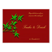Carte orientale de faire-part de mariage de RSVP