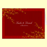 Carte orientale de faire-part de mariage de Sakura cartes