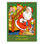 Carte ou carte postale classique d'art de Noël