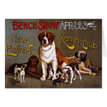 Carte ou Invitiation : Exposition canine, circa 18