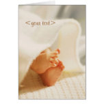 Carte personnalisable de bébé