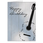 Carte personnalisable de guitare