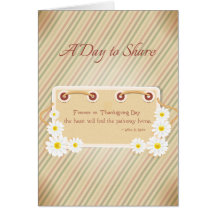Carte personnalisable de thanksgiving