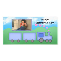Carte personnalisable de train cartes de vœux avec photo