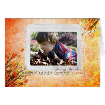 Carte personnalisée par thanksgiving