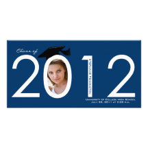 Carte photo 2012 de faire-part d'obtention du dipl cartes de vœux avec photo