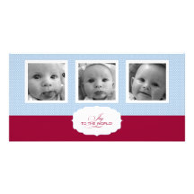 Carte photo 3 horizontal cartes avec photo
