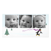 Carte photo 3 horizontal cartes avec photo
