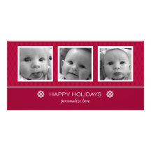 Carte photo 3 horizontal photocartes