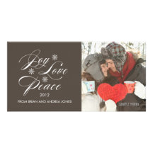 CARTE PHOTO BROWN DE VACANCES DE JOIE D'AMOUR DE P CARTES AVEC PHOTO