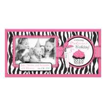 Carte photo chic de petit gâteau de boutique cartes avec photo
