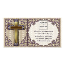 Carte photo croisé pourpre photocartes