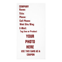 Carte photo d'affaires cartes de vœux avec photo