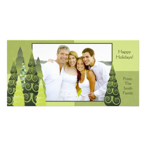 Carte photo d'arbre de Noël Cartes Avec Photo